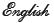 english adagio font