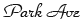park ave font