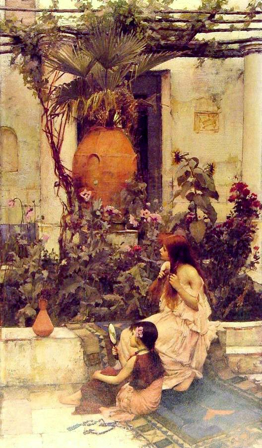 John William Waterhouse: At Capri - 1890