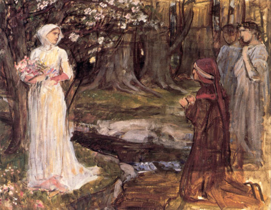 John William Waterhouse: Dante and Beatrice - 1915