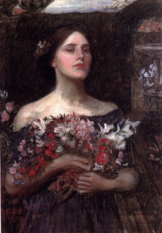 John William Waterhouse: Gather Ye Rosebuds (study) - 1908