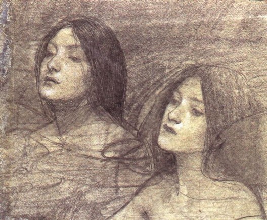 John William Waterhouse: Hylas and the Nymphs (study 2) - 1896