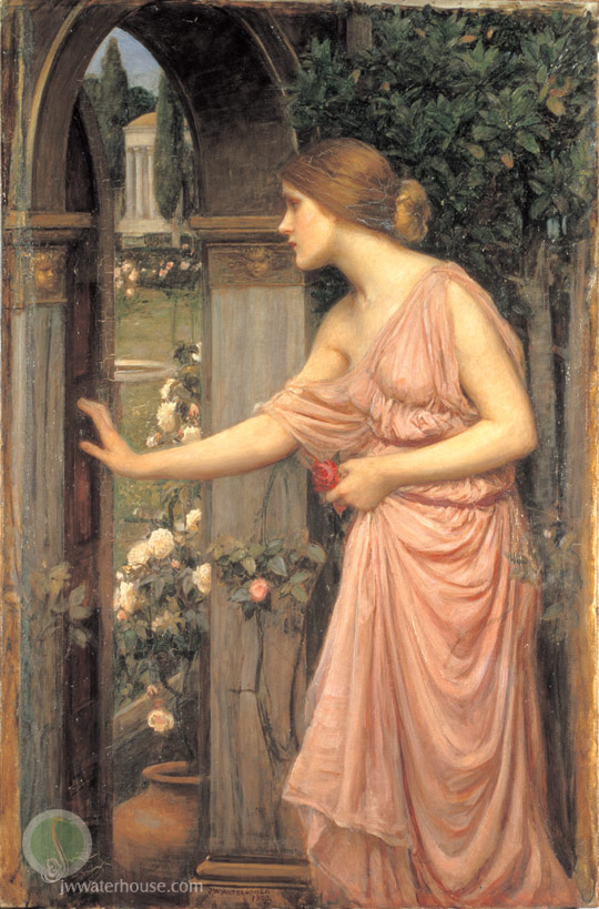 John William Waterhouse: Psyche Entering Cupids Garden - 1905