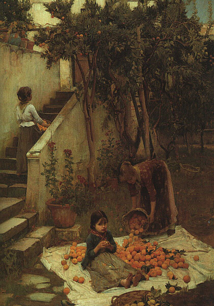 John William Waterhouse: The Orange Gatherers - 1890