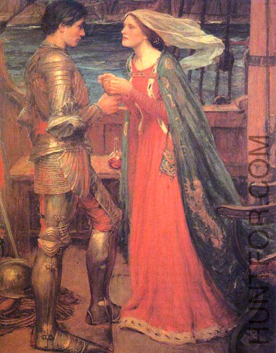 John William Waterhouse: Tristan and Isolde - 1905