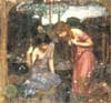 Nymphs finding the head of Orpheus (study) (1900)